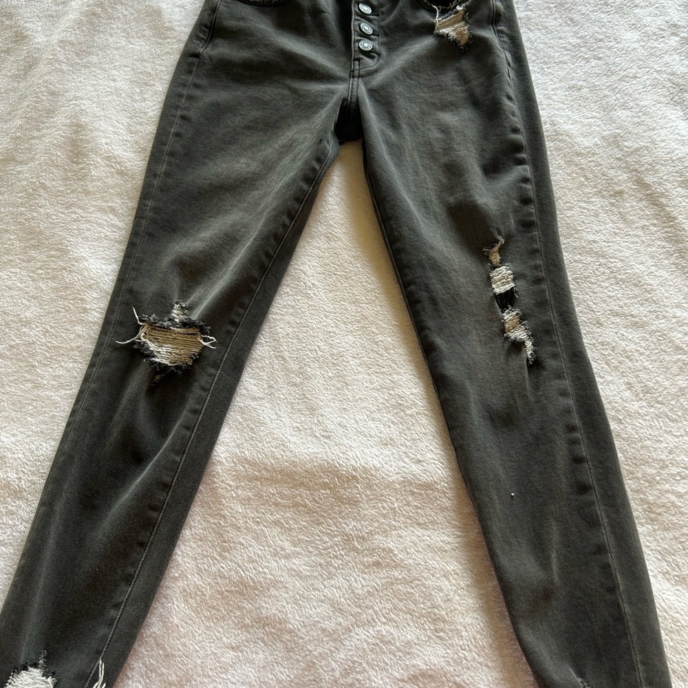 KanCan Black Skinny Distressed Jeans